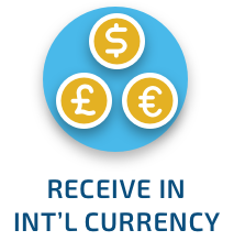 Receive Payments in Dollars, Pounds and Euros